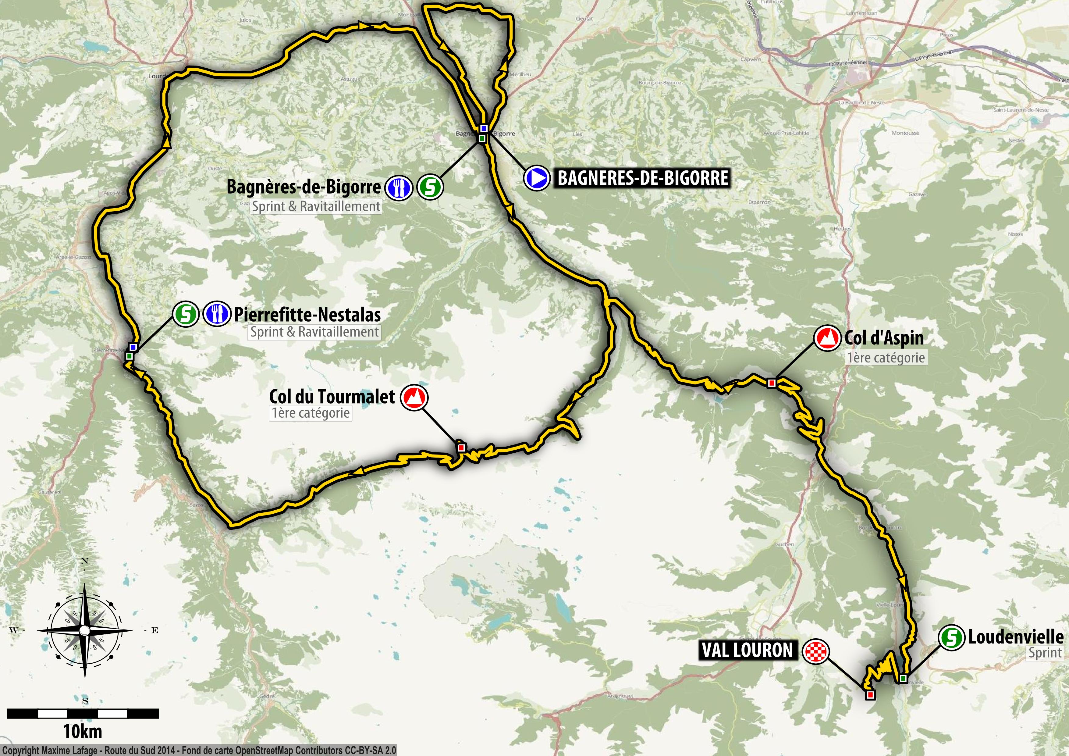 La Route du Sud 2014, Pyrénées, June 2022 Freewheeling France